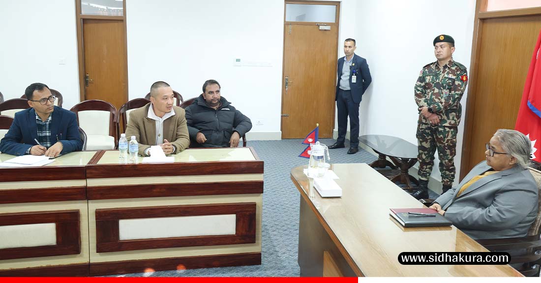 सिंहदरबारमा प्रधानमन्त्री कार्की र सुधन गुरुङबीच भेटवार्ता