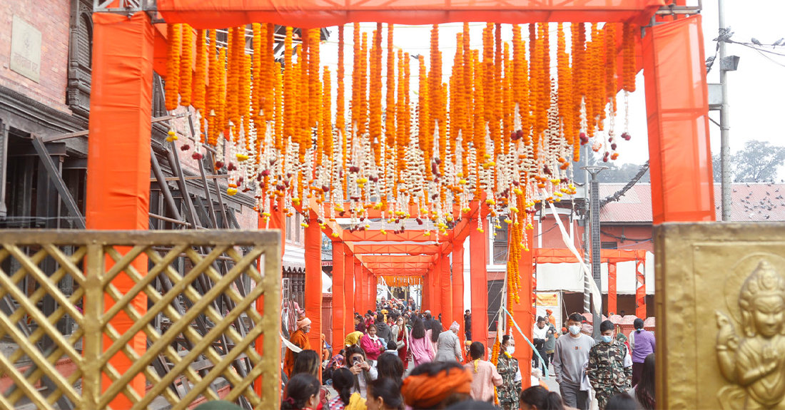 महाशिवरात्रिको पूर्वसन्ध्यामा पशुपतिमा शोभायात्रा