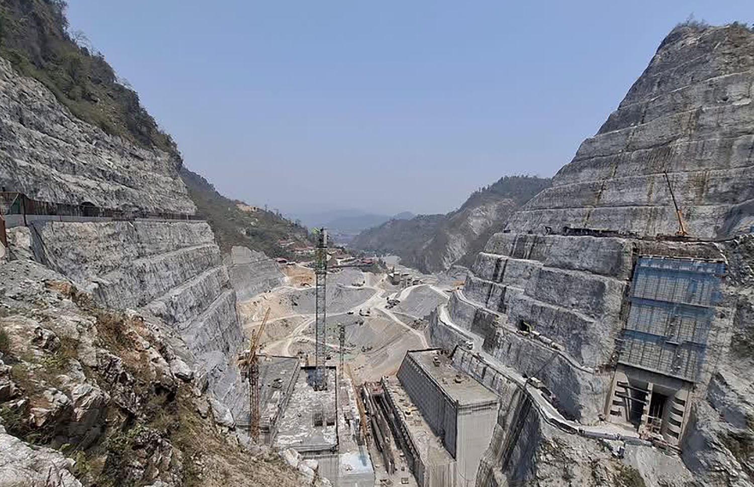 तनहुँ जलविद्युत् आयोजनाको बाँध निर्माणमा ६२ प्रतिशत प्रगति