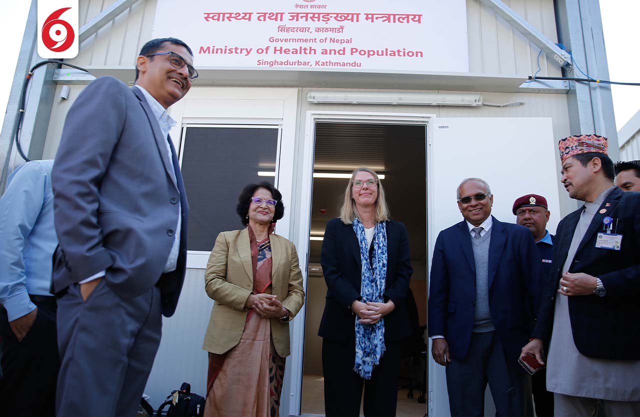 डब्लूएचओले स्वास्थ्य मन्त्रालयलाई हस्तान्तरण गरेको नबनिर्मित प्री फ्याब कार्यालय(तस्बिरहरु)