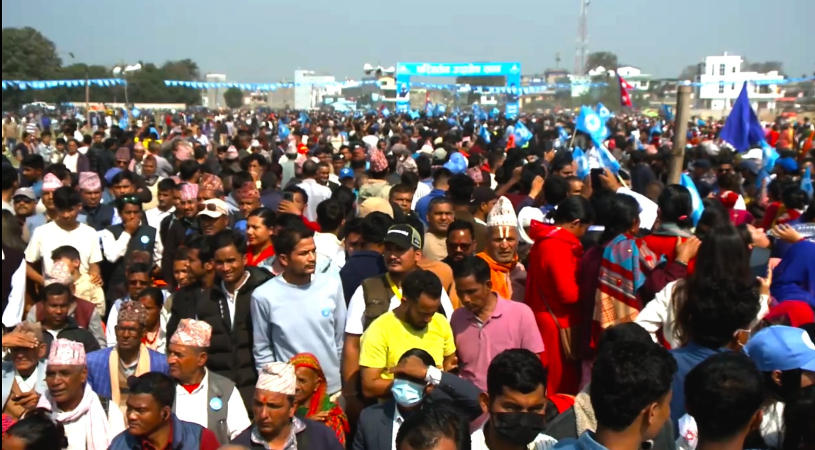 धनगढीमा रास्वपाको चुनावी सभा सुरु, रवि र बालेनले सम्बोधन गर्दै