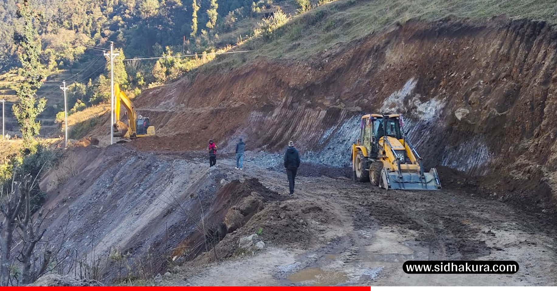 सालझण्डी–ढोरपाटन सडकः तीन पटक म्याद थप्दा ६० प्रतिशत काम