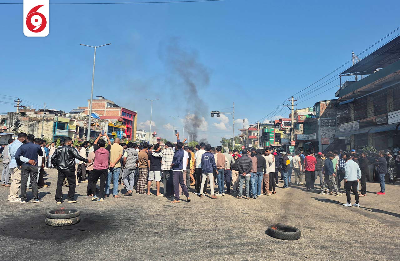 बिहीबार बिहानैदेखि बाराको सिमरा क्षेत्र पुनः अशान्त(तस्बिरहरु)