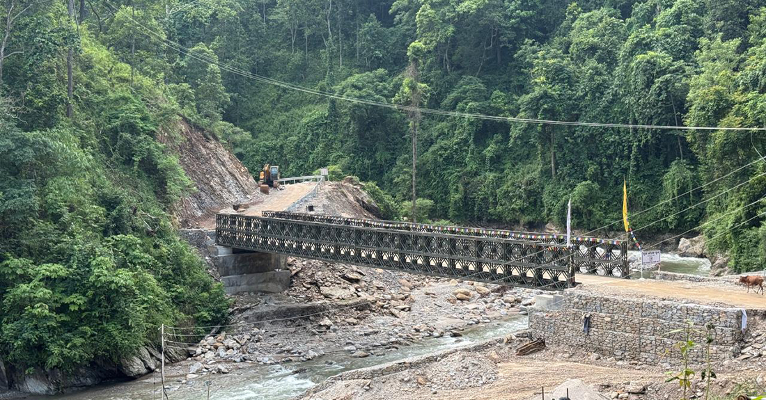 खोलामा बेलिब्रिज निर्माण भएपछि ३६ किमी दुरी छोटियो