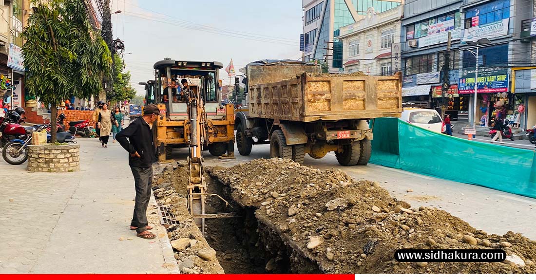 पोखरामा विद्युतीय तार भूमिगतको काममा ६० प्रतिशत प्रगति