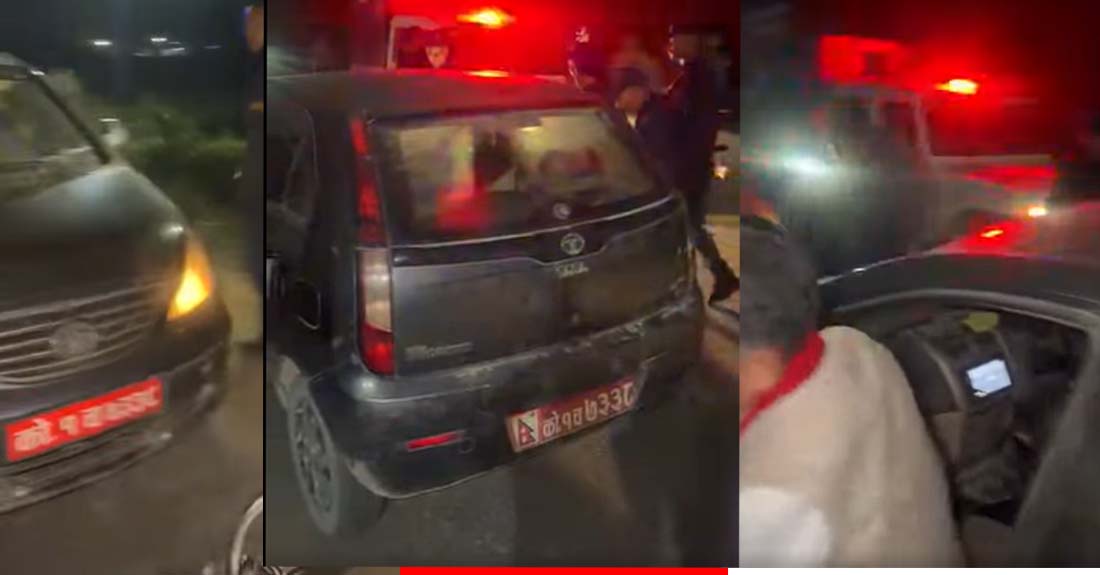 काँग्रेसको चुनावी प्रचारप्रसारमा हिडेको गाडीमा नगद फेला परेपछि प्रहरी नियन्त्रणमा