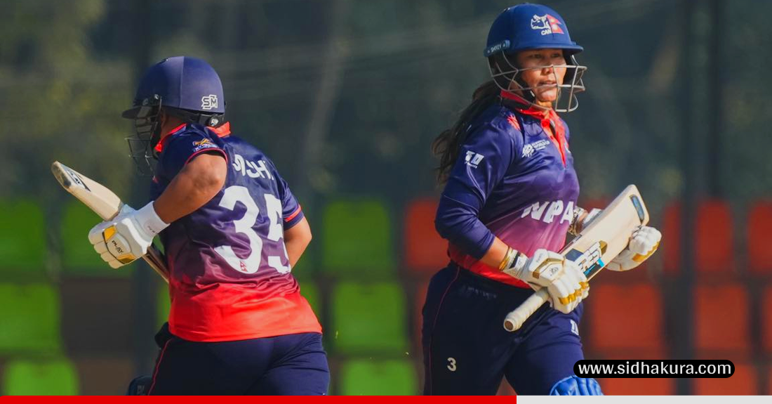 नेपालद्वारा थाइल्याण्डसामु १२३ रनको लक्ष्य प्रस्तुत