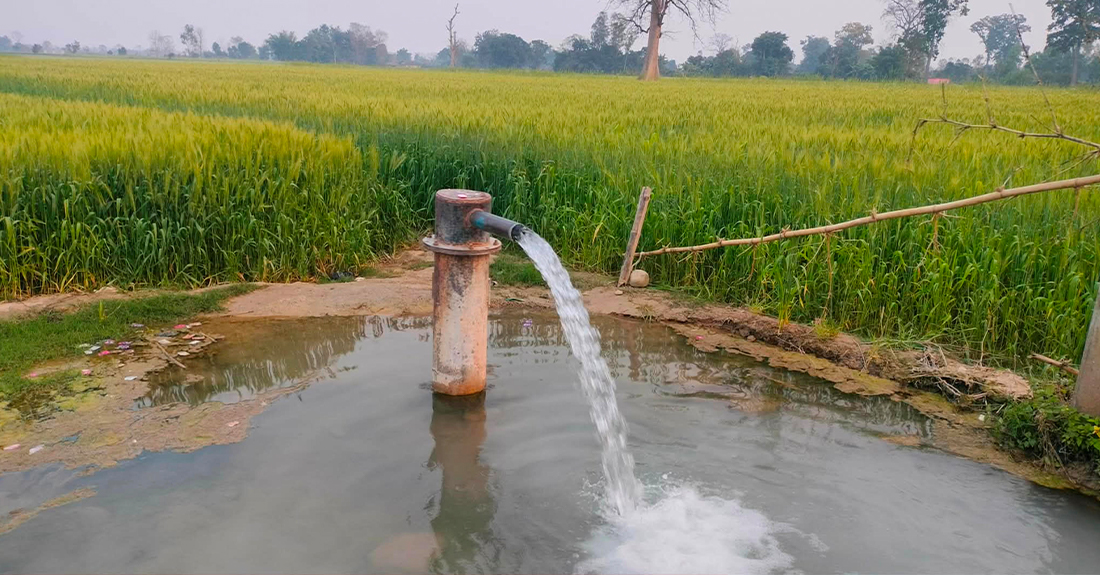 किसानलाई सिँचाइ सुविधा उपलब्ध गराउन बोरिङ जडान