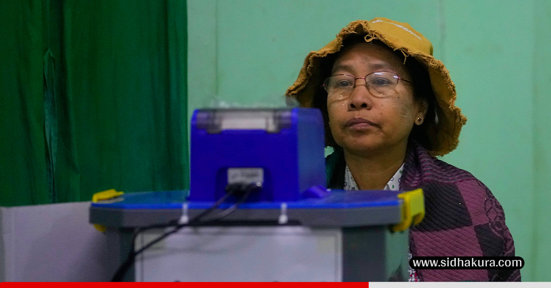 म्यान्मामा सेनाले सत्ता कब्जा गरेपछि पहिलो पटक निर्वाचन