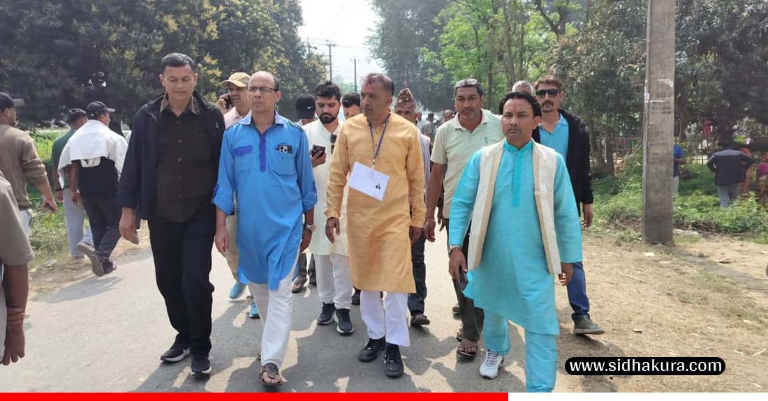 सर्लाही पुगे गगन थापा