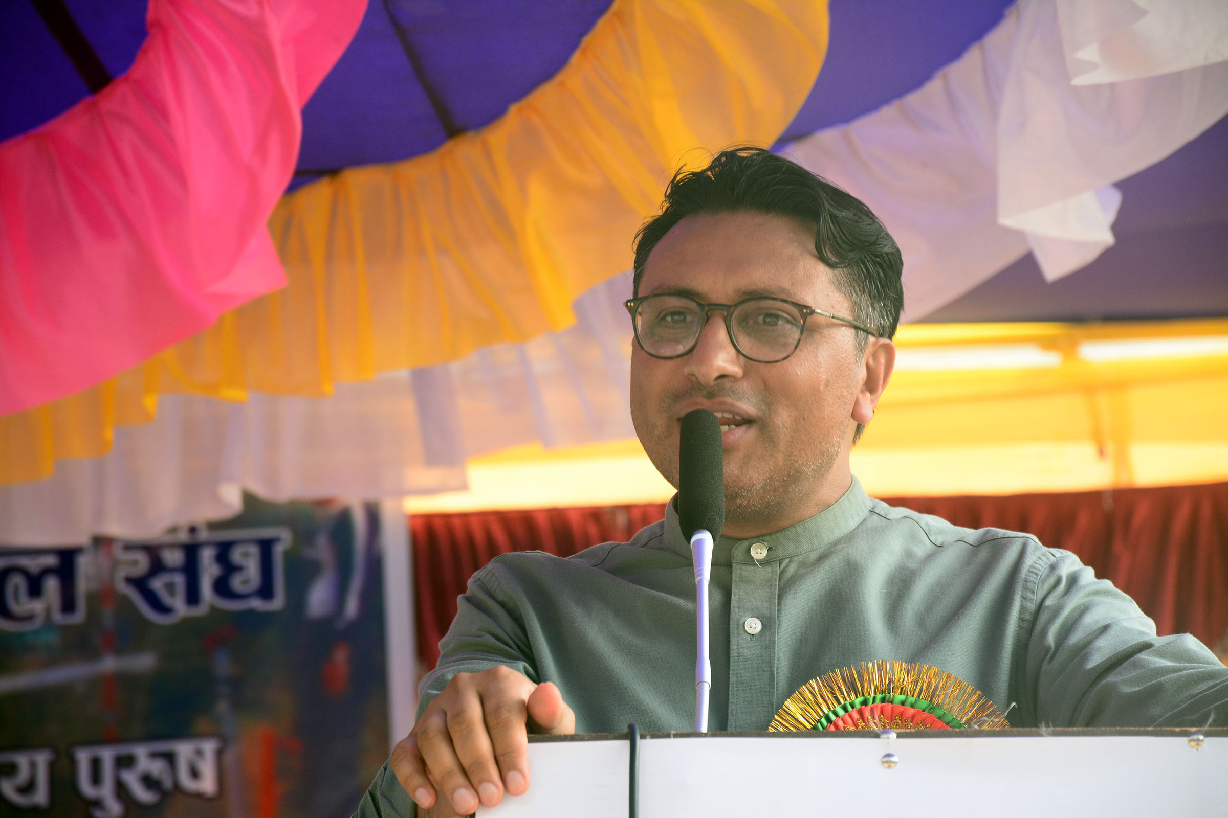 नेपालमा केही भएन भन्ने भाष्य चिर्न कुराभन्दा काममा जोड दिनु  पर्छः उपसभापति वाग्ले