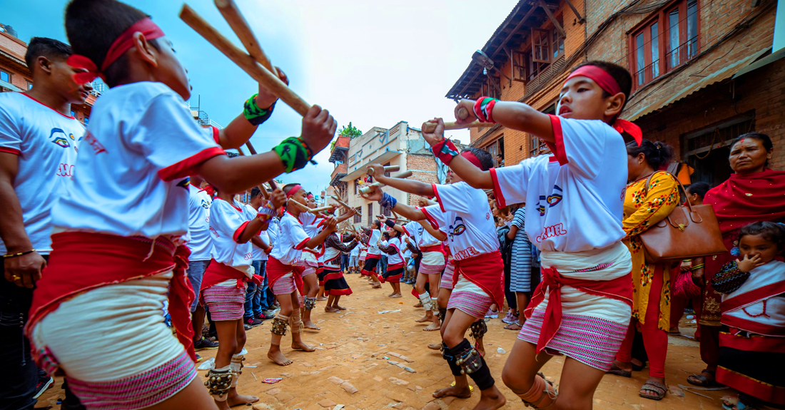 घिन्ताङघिसी नाचसँगै भक्तपुरमा आठदिने गाईजात्रा सुरु