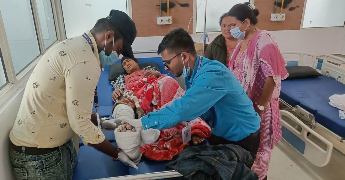 बाँकेमा उपचार गर्ने  भूकम्पका घाइतेको सङ्ख्या ३८ पुग्यो