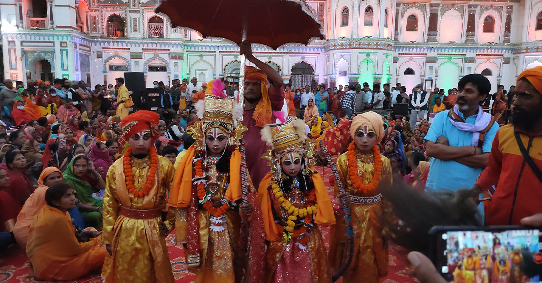 जनकपुरमा विवाहपञ्चमी महोत्सव सुरु, आज नगरदर्शन