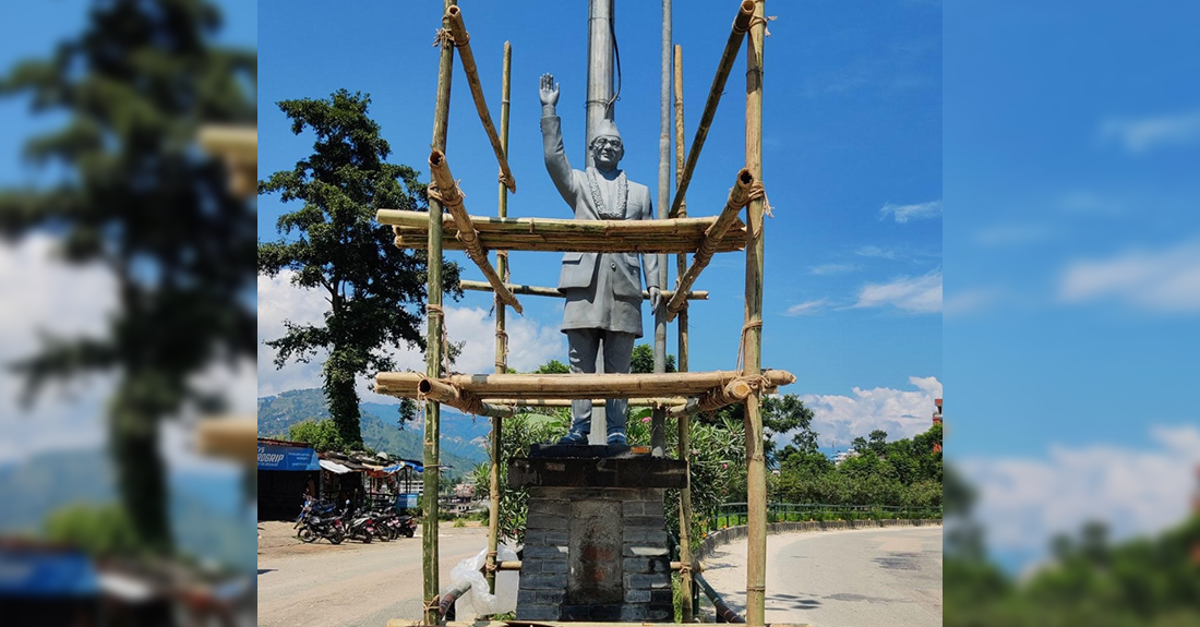 पन्ध्र लाख खर्चेर बिपी कोइरालाको सालिक निर्माण