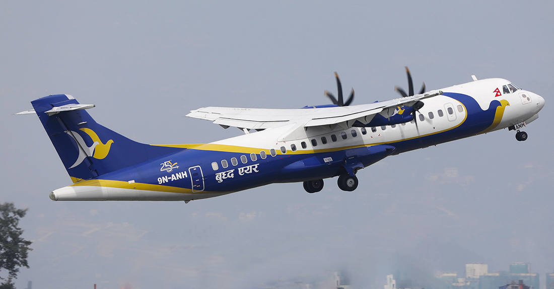 बुद्ध एयरको गम्भिर लापरबाहीः अगाडिको टायर बिनै जनकपुरबाट जहाज उड्यो तर सुरक्षित अवतरण