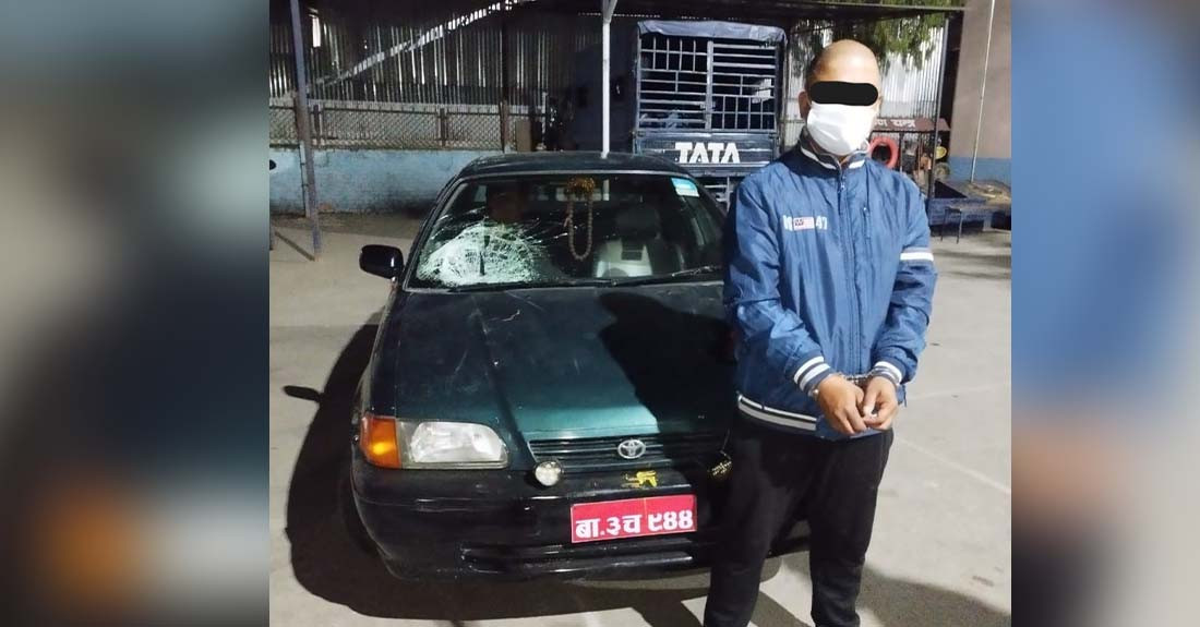 सवारी दुर्घटना गराई फरार भएका चालक पक्राउ