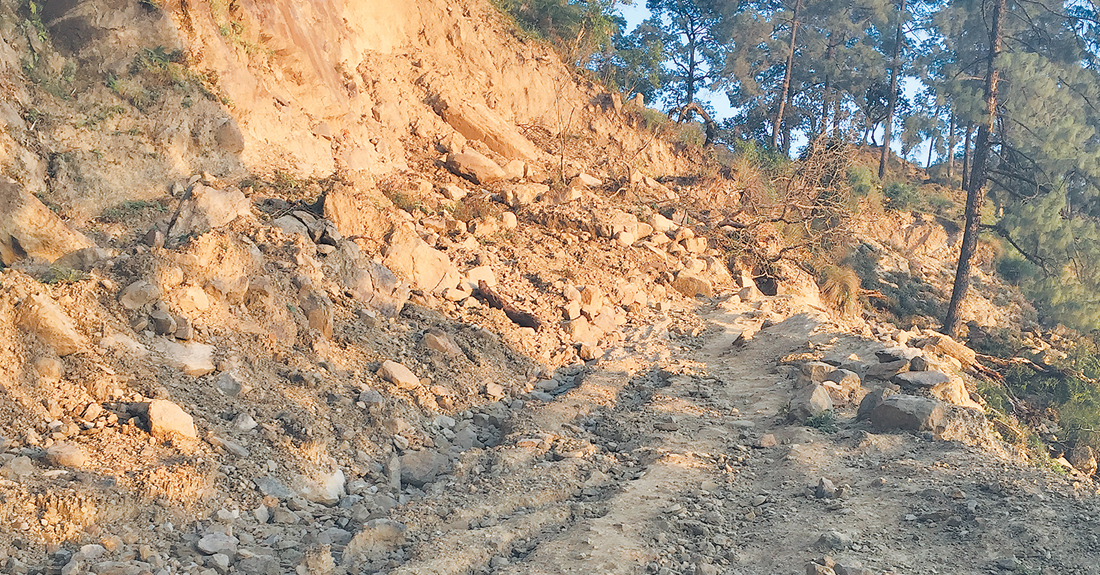 सडकको अभावमा कष्टकर दैनिकी गुजारिरहेकाे चुरे बस्ती