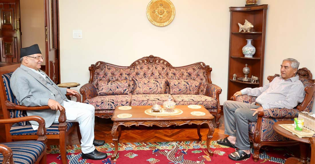 संसद् अवरोध अन्त्य गर्न कांग्रेस सभापति देउवालाई प्रधनमन्त्रीको आग्रह