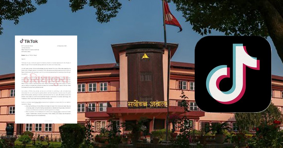 टिकटक प्रतिबन्ध विरुद्ध परेको रिट हेर्न नभ्याउनेमा