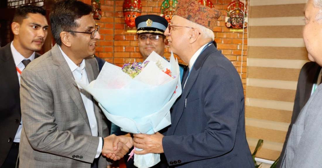 भारतका प्रधान न्यायाधीश डा चन्द्राच्युड  नेपालमा
