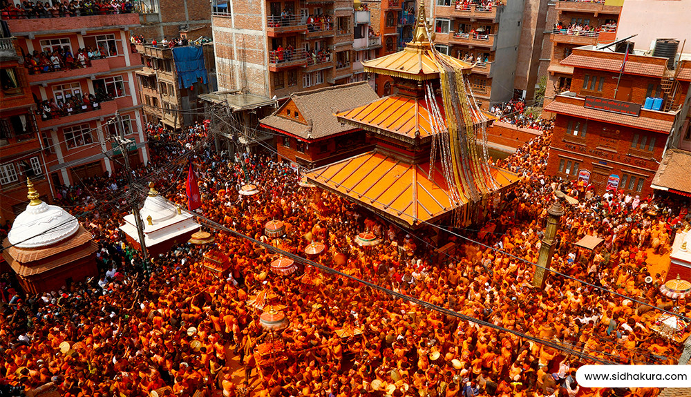 भक्तपुरमा हर्षोल्लासका साथ मनाइयो सिन्दुर जात्रा (फोटो फिचर)