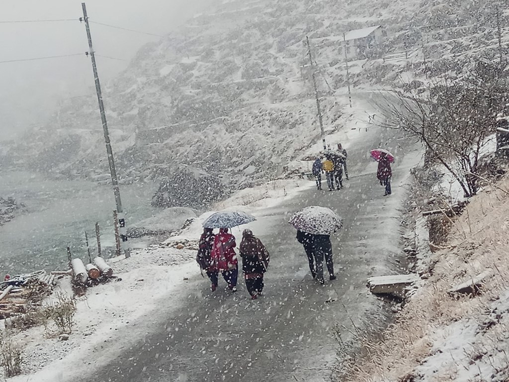 आज वर्षा र हिमपातको सम्भावना