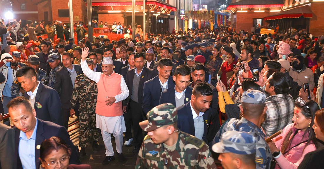 महाशिवरात्रिको पूर्वसन्ध्यामा प्रधानमन्त्री ओली पशुपतिमा