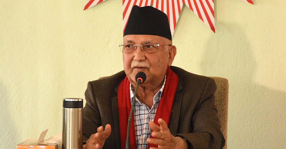 कांग्रेससँग संविधान संशोधन गर्न आयोग बनाउने सहमति भएको छैन : केपी ओली