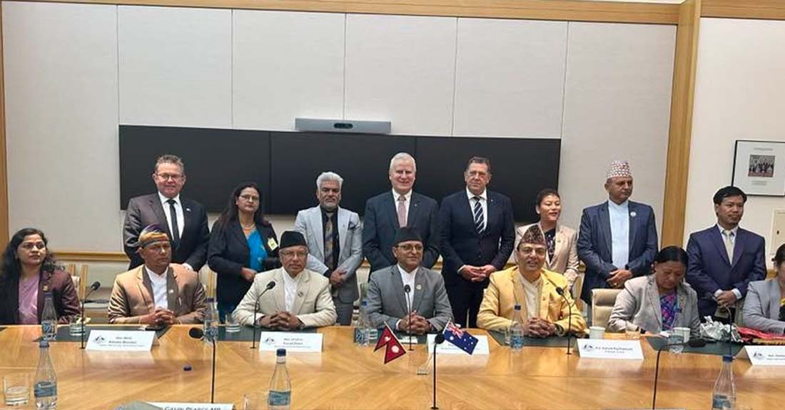 राष्ट्रियसभाका अध्यक्ष र अष्ट्रेलियाली समकक्षीबीच भेटवार्ता