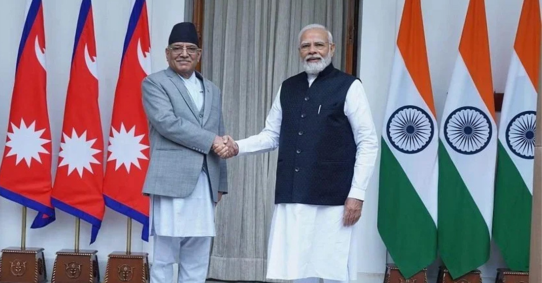 सफलतापूर्वक निर्वाचन सम्पन्न गरेकाेमा प्रचण्डले दिए माेदीलाई शुभकामना