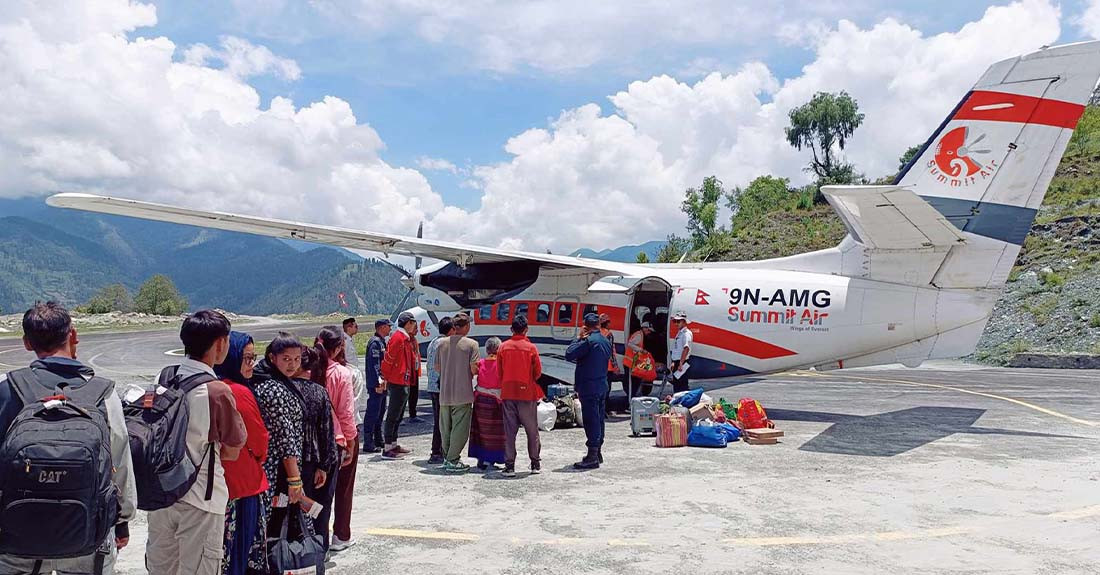 मुगुमा अवरूद्ध भएको उडान सात दिनपछि सञ्चालनमा