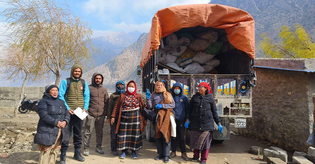 मुस्ताङमा सिसा, धातु र प्लास्टिकजन्य फोहर व्यवस्थापन अभियान