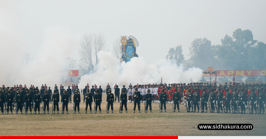 नेपाली सेनाले मनायो २६२ औँ स्थापना दिवस (तस्विरहरु)