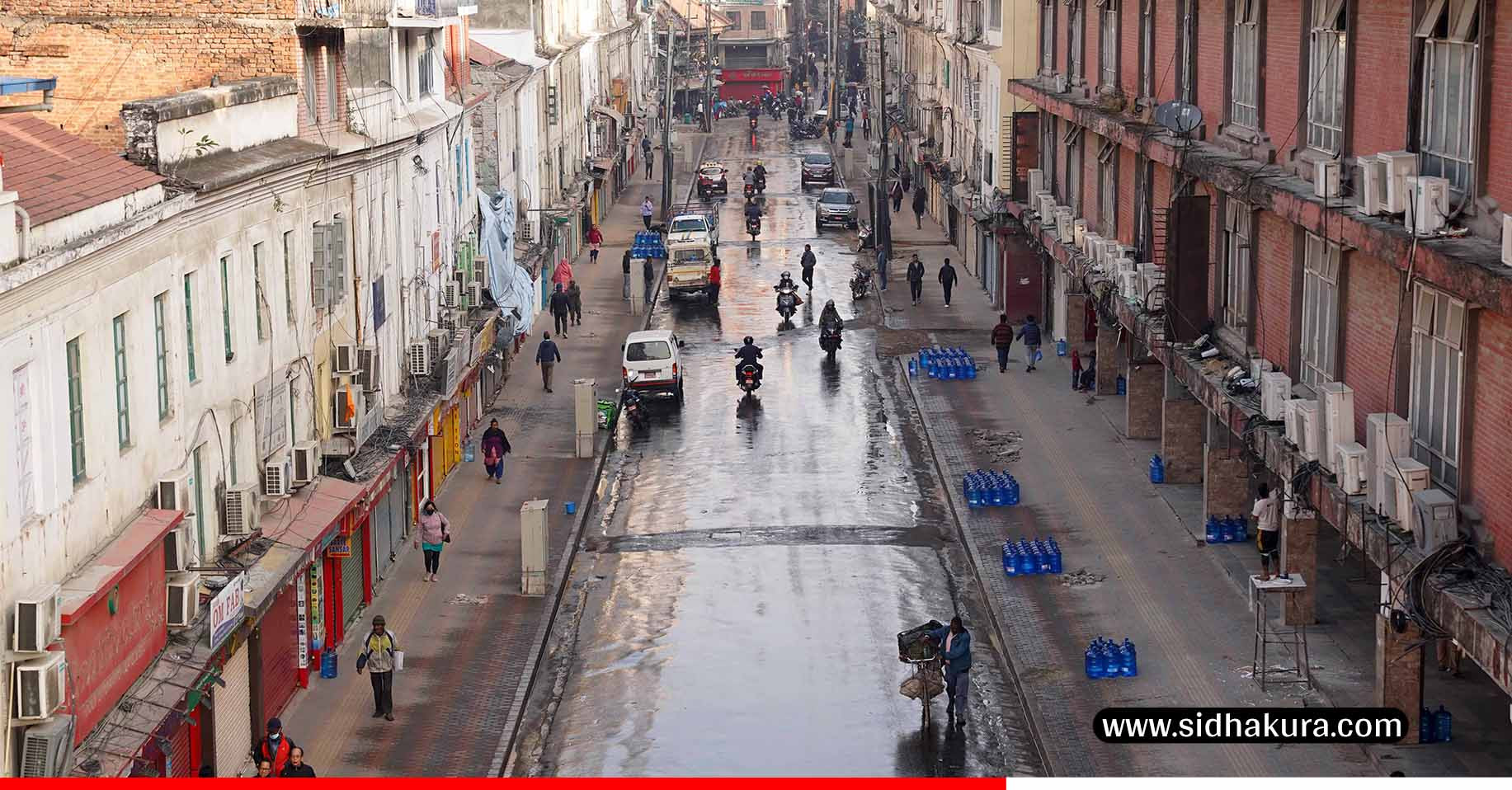 बिजुली र इन्टरनेटका तार भूमिगत गरेपछि खुलेको इन्द्रचोक (भिडियो/तस्विर)