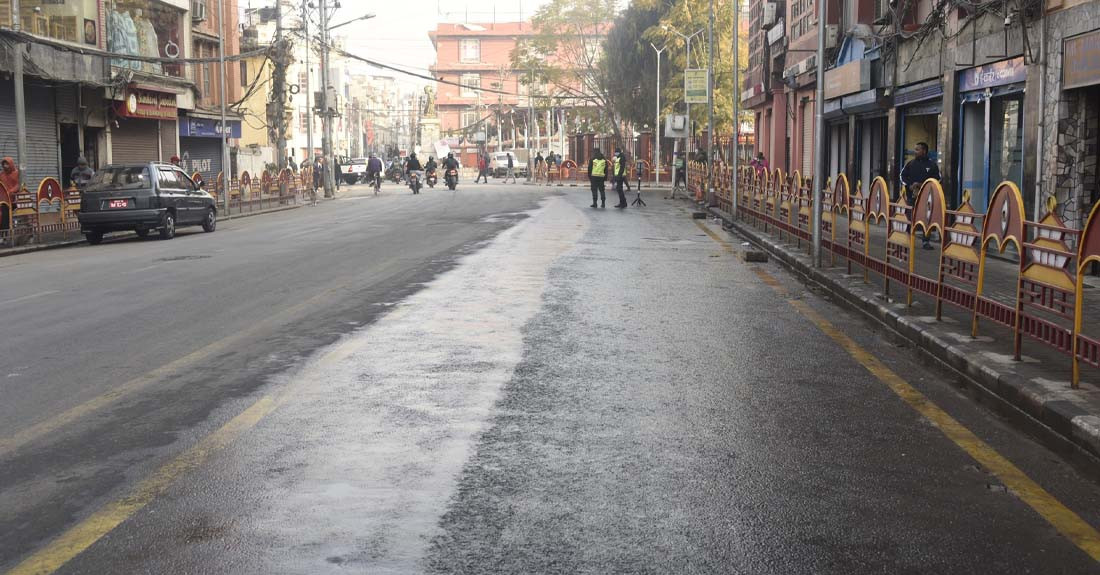 पार्किङ हटाएपछि यस्तो देखियो न्यूरोड (फोटो फिचर)