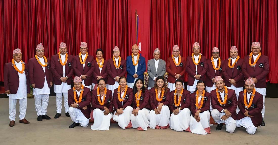 ओलम्पिकमा सहभागी हुन जाने नेपाली टोलीको बिदाइ