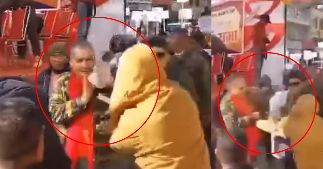 दुर्गा प्रसाईंमाथि चप्पल प्रहार