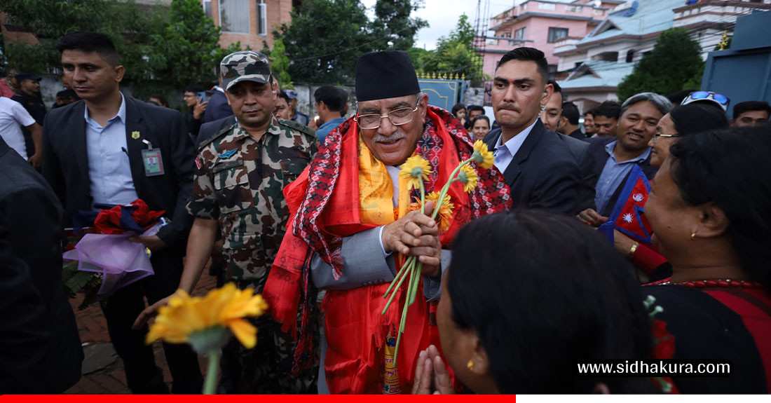 खुमलटार फर्किए ‘प्रचण्ड’ (तस्बिरहरु)