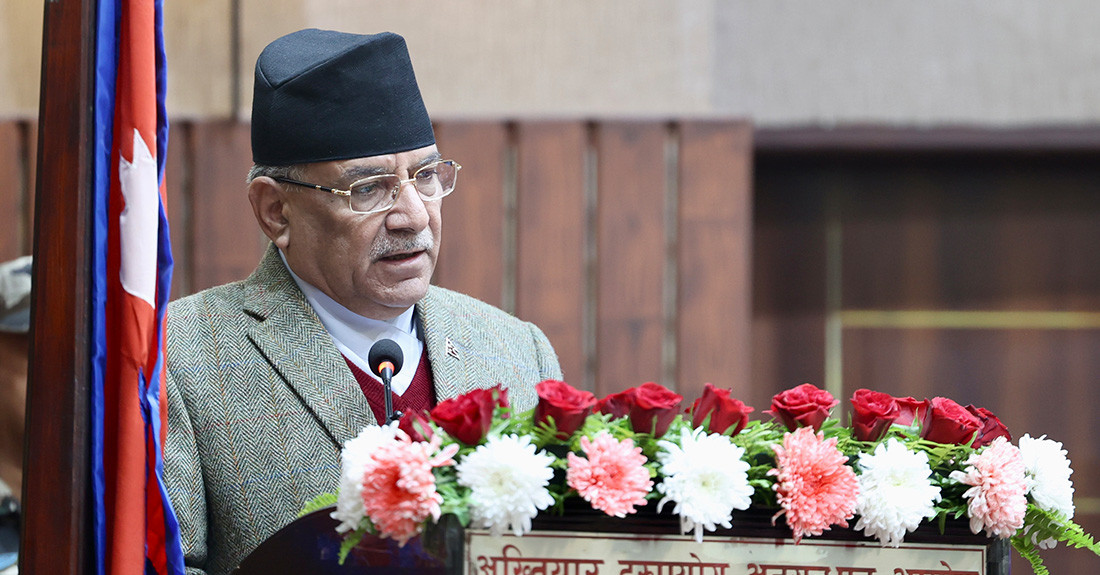 भ्रष्टाचार नियन्त्रण लागि सरकारले गरिरहेको प्रयत्न र परिणाम अपूर्ण : प्रधानमन्त्री प्रचण्ड