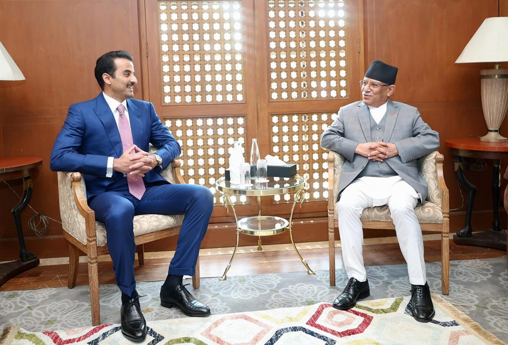 विपिन जोशीको रिहाईदेखि नेपालमा लगानी गर्न कतारी अमिरसँग प्रधानमन्त्री दाहालको आग्रह