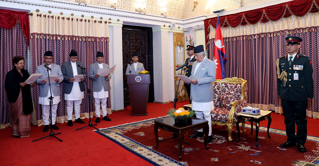 नवनियुक्त राजदूतहरुद्वारा पद तथा गोपनीयताको शपथ ग्रहण