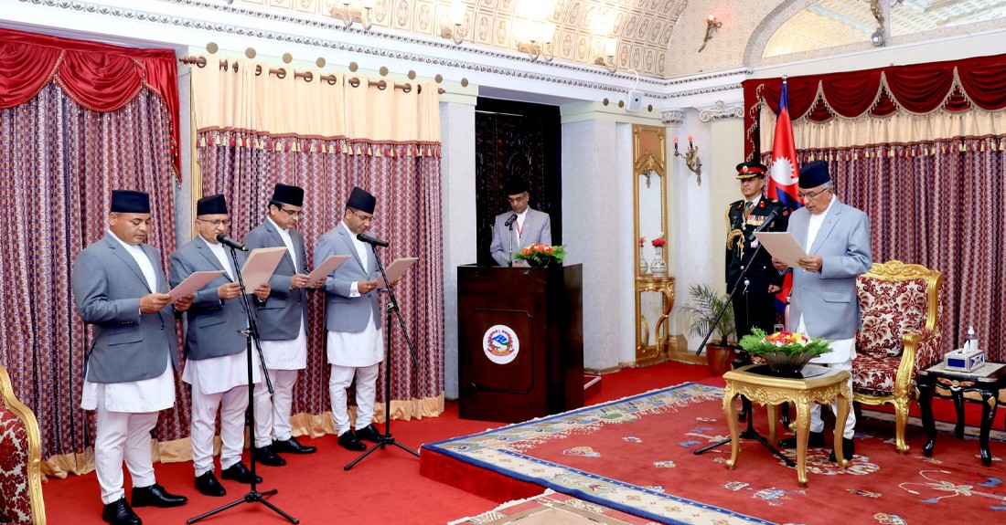 चार मुलुकका नेपाली राजदूतले लिए राष्ट्रपतिसमक्ष शपथ
