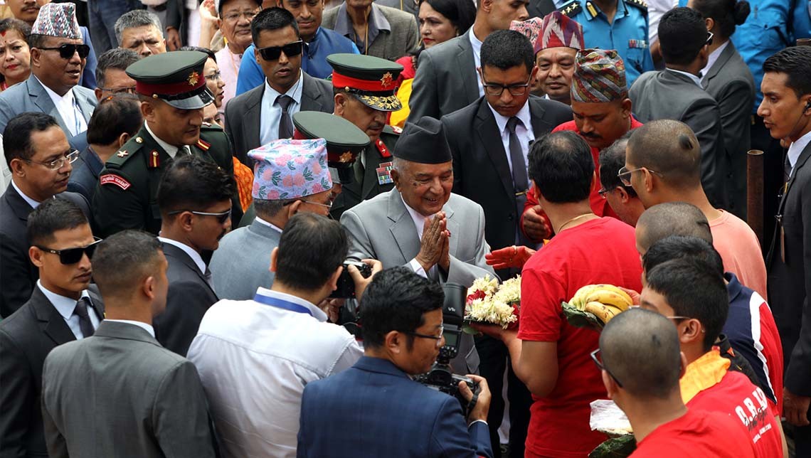 राष्ट्रपतिद्वारा पाटन कृष्ण मन्दिर दर्शन