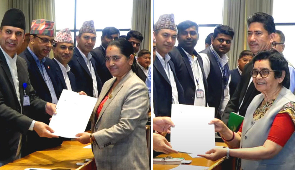 राष्ट्रिय सभा उपाध्यक्षका लागि विष्णुदेवी र विमलाको उम्मेदवारी