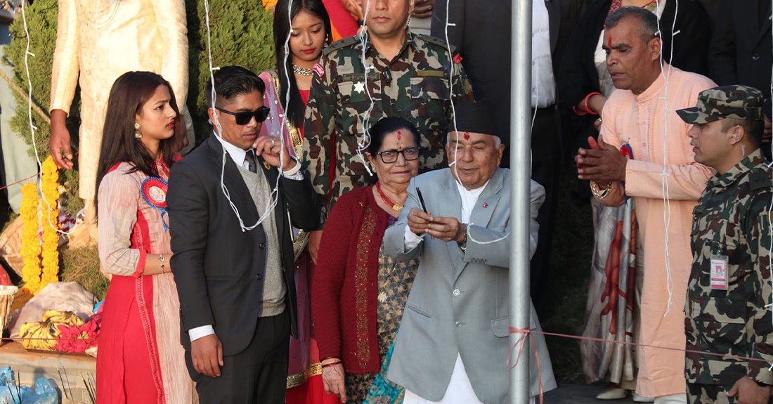 कमलपोखरी र  गुह्येश्वरीमा राष्ट्रपति रामचन्द्र पौडेलले गरे छठीमाताको पूजा