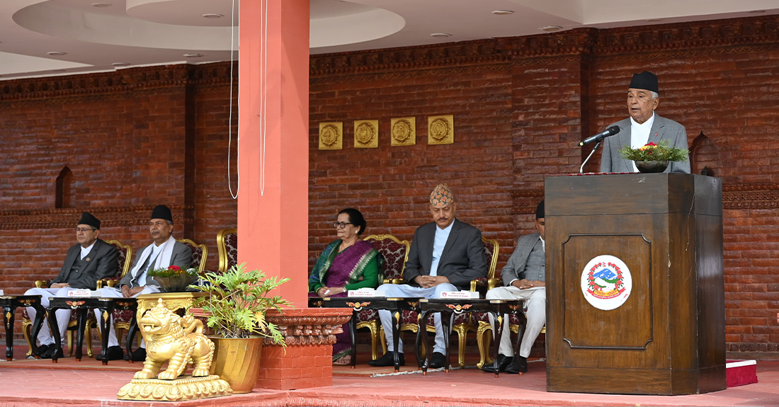 जलवायु परिवर्तनका असर न्यूनीकरणमा योगदान गर्न विश्व समुदायलाई राष्ट्रपतिको अपिल