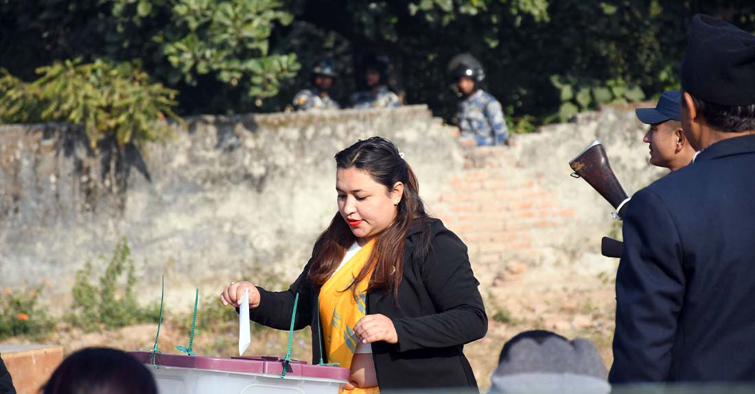 राष्ट्रियसभा सदस्य निर्वाचन :  मतदान जारी