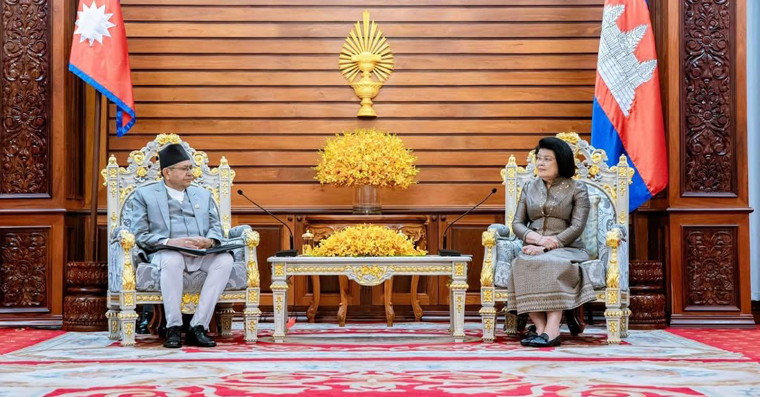 सभामुख घिमिरेद्वारा कम्बोडियन समकक्षीसँग भेट
