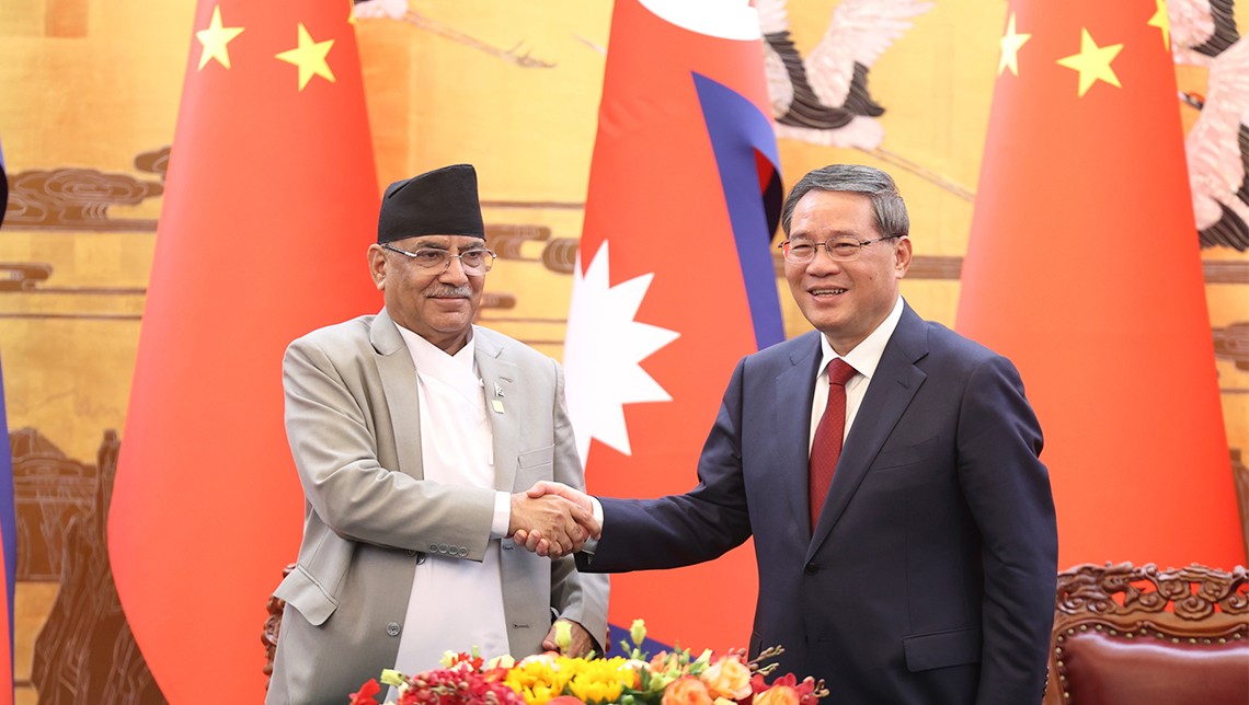 नेपाल र चीनबीच १२ सम्झौता र १  सहमतिपत्रमा हस्ताक्षर